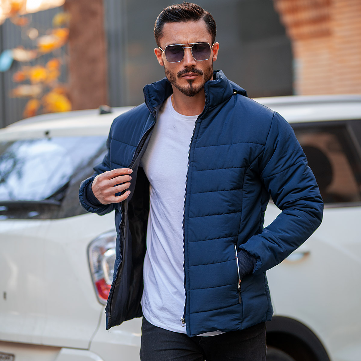 کاپشن denim سرمه ای